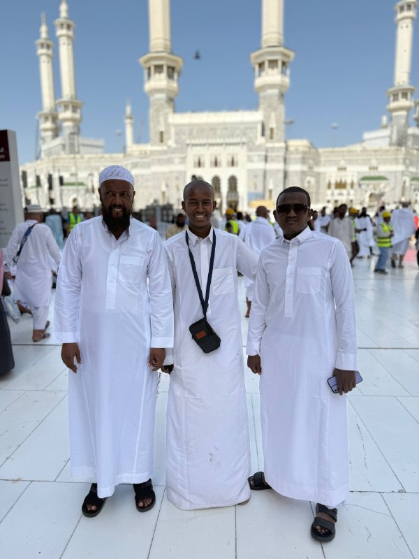Pilgrims at Al-Masjid al-Haram in Makkah